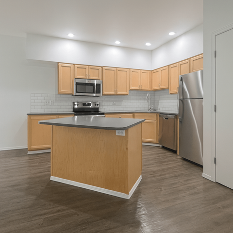 Floor plan for 1 bed, 1 bath, 531 sqft